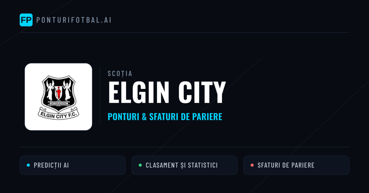 Elgin City Ponturi și statistici