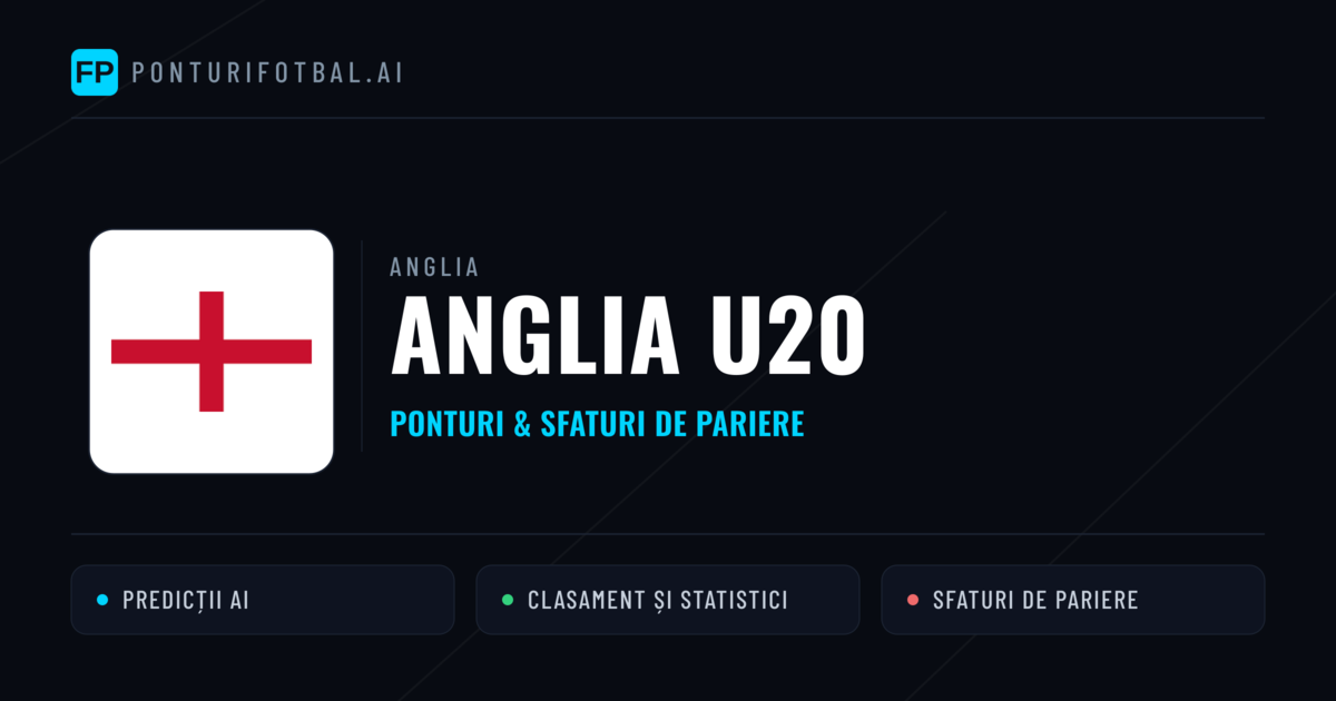 Anglia U20 Ponturi și statistici