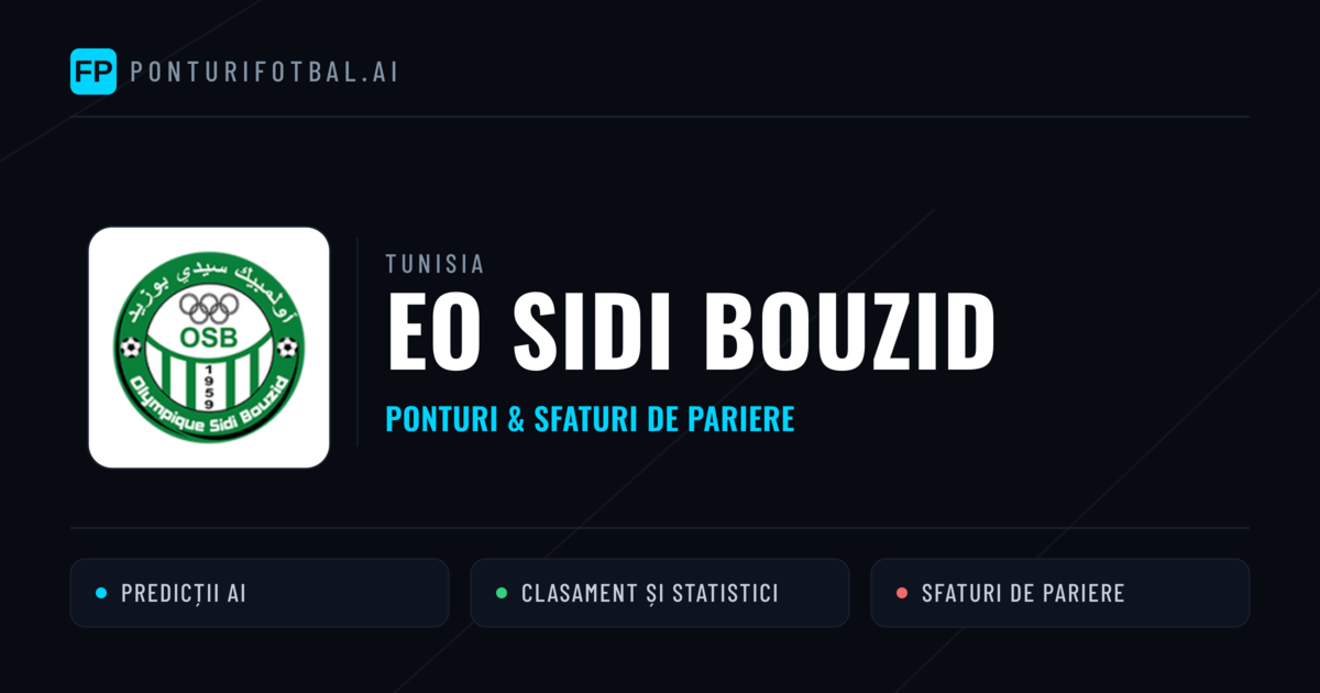 EO Sidi Bouzid Ponturi și statistici