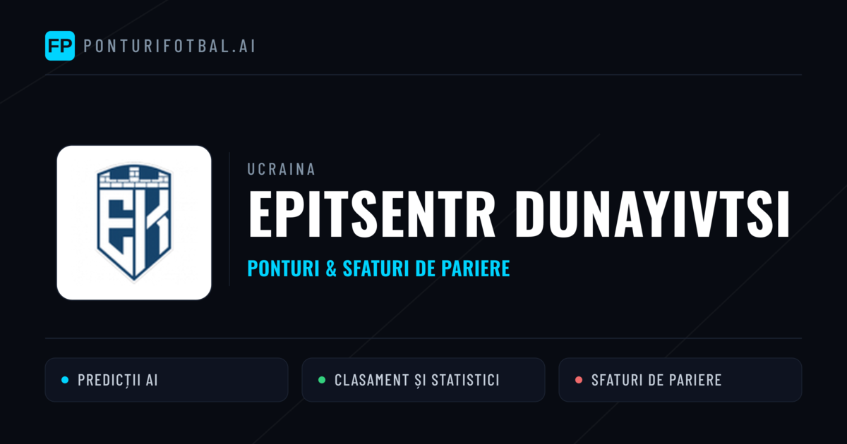 Epitsentr Dunayivtsi Ponturi și statistici