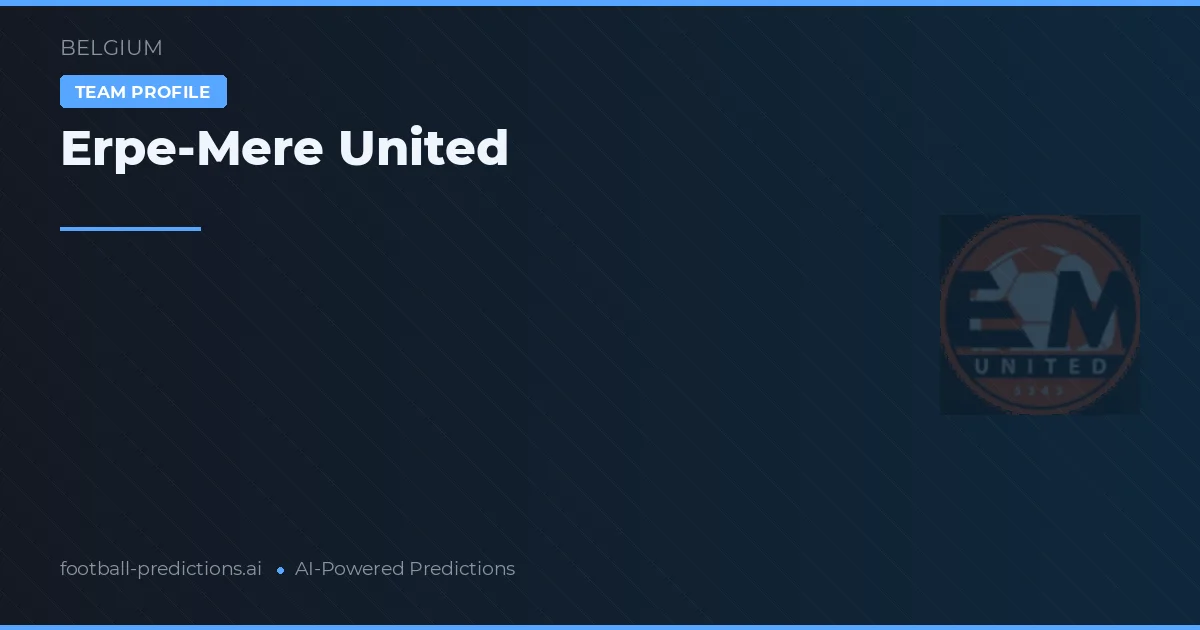 Erpe-Mere United Ponturi și statistici