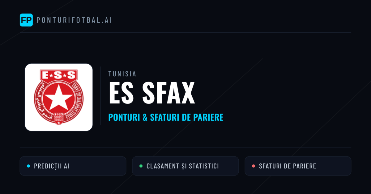 ES Sfax Ponturi și statistici