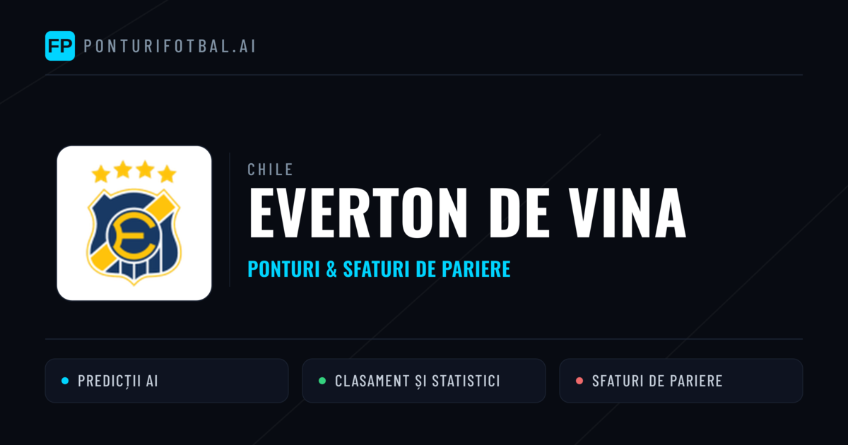 Everton de Vina Ponturi și statistici