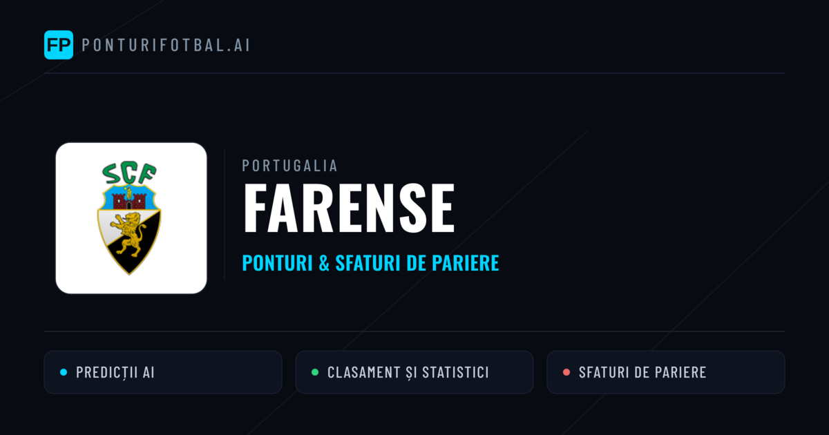 Farense Ponturi și statistici