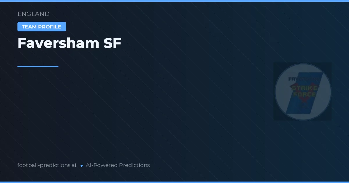 Faversham SF Ponturi și statistici