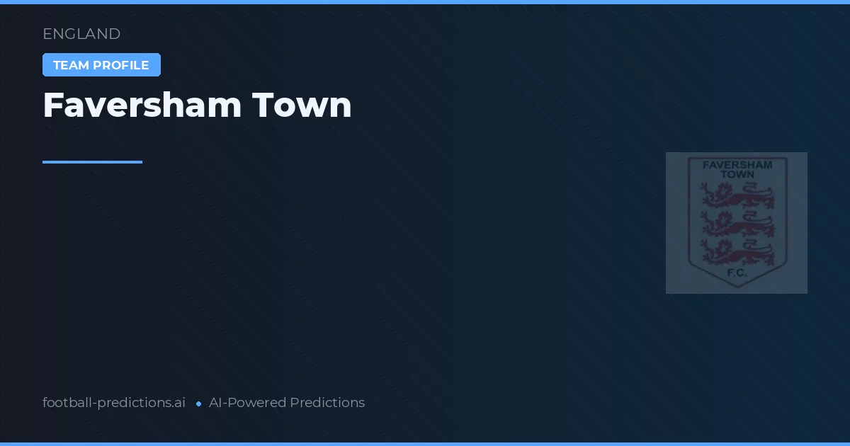 Faversham Town Ponturi și statistici