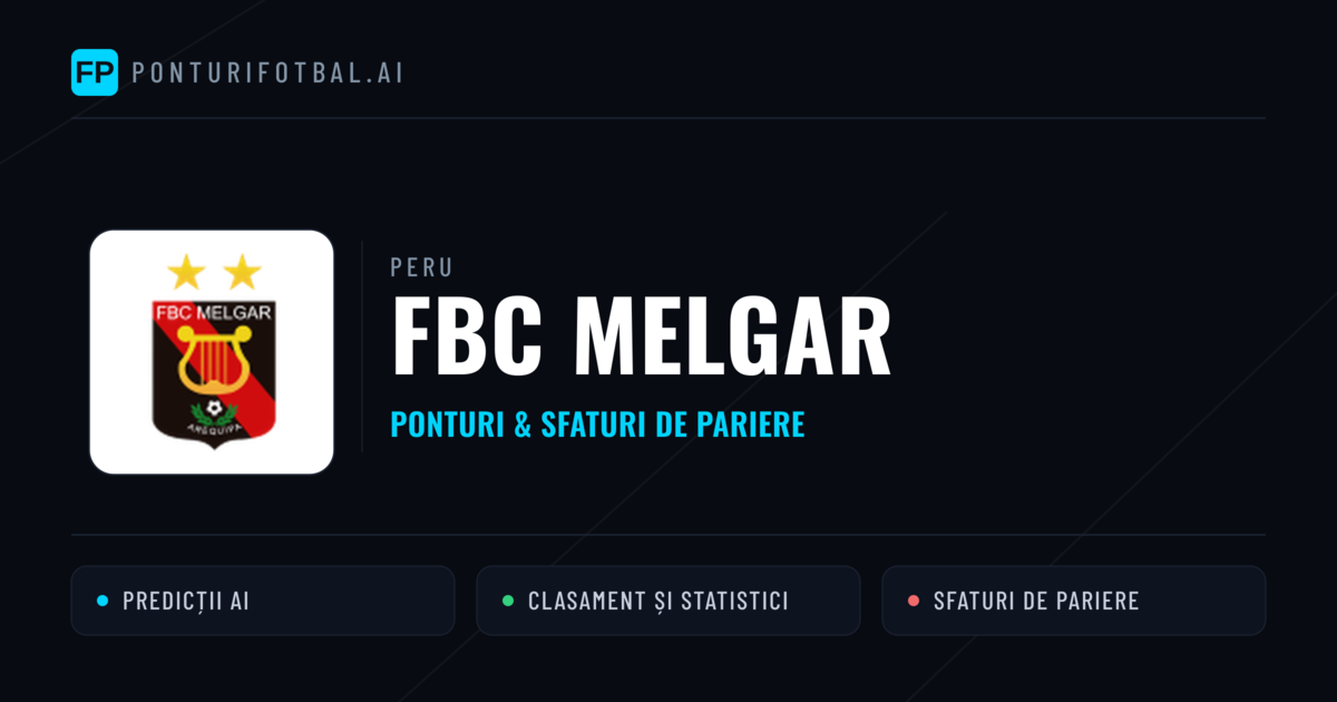 FBC Melgar Ponturi și statistici