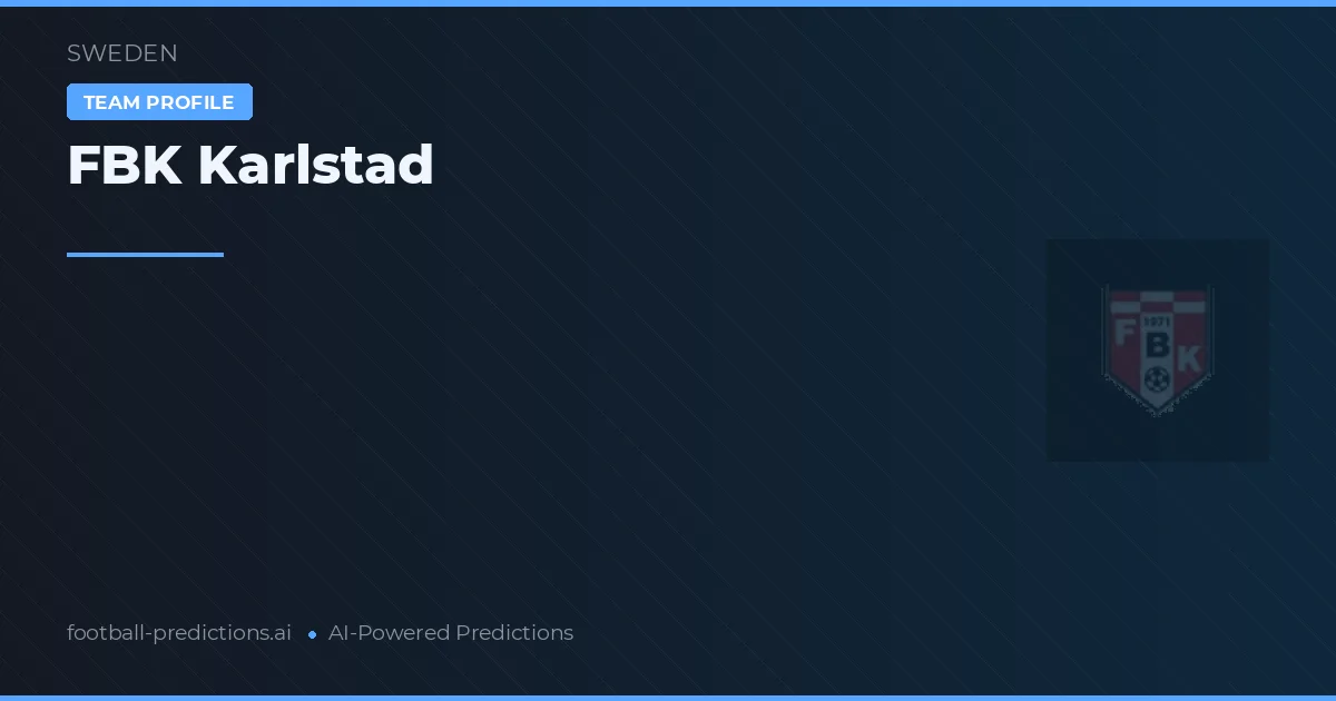 FBK Karlstad Ponturi și statistici