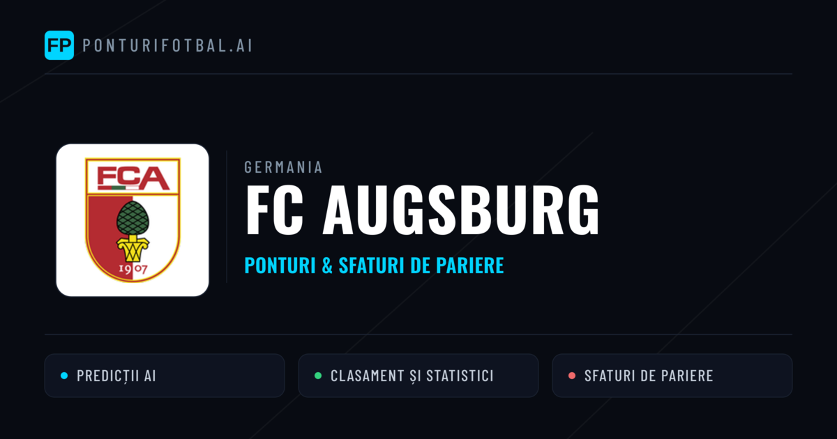 FC Augsburg Ponturi și statistici