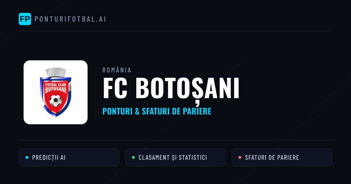 FC Botoșani Ponturi și statistici