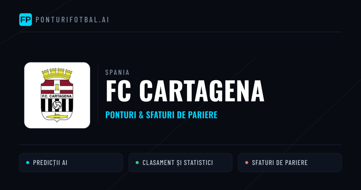 FC Cartagena Ponturi și statistici