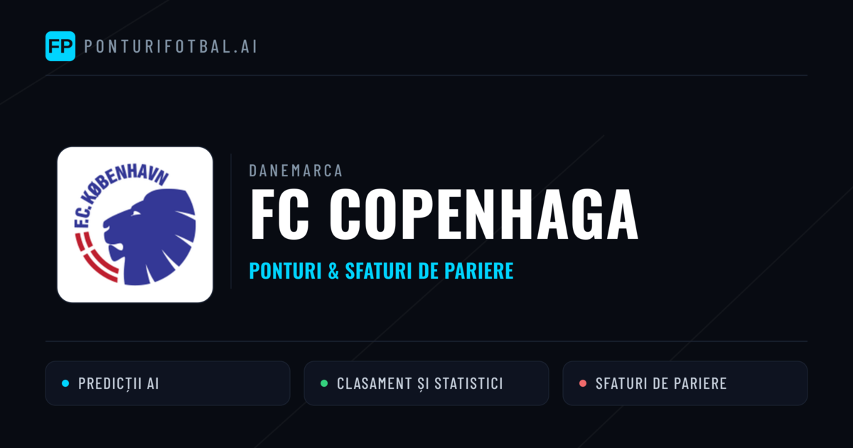 FC Copenhaga Ponturi și statistici