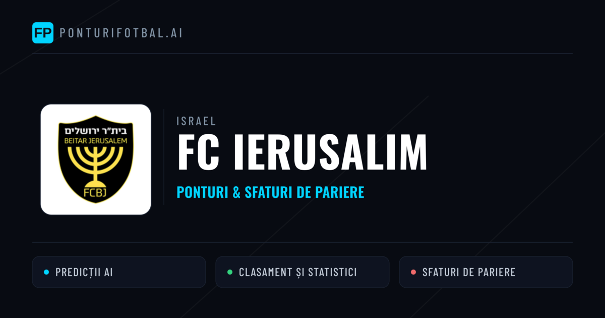 FC Ierusalim Ponturi și statistici