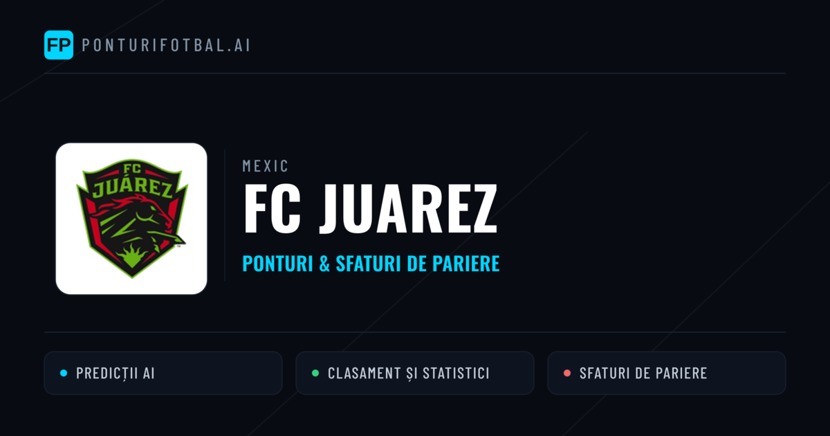 FC Juarez Ponturi și statistici
