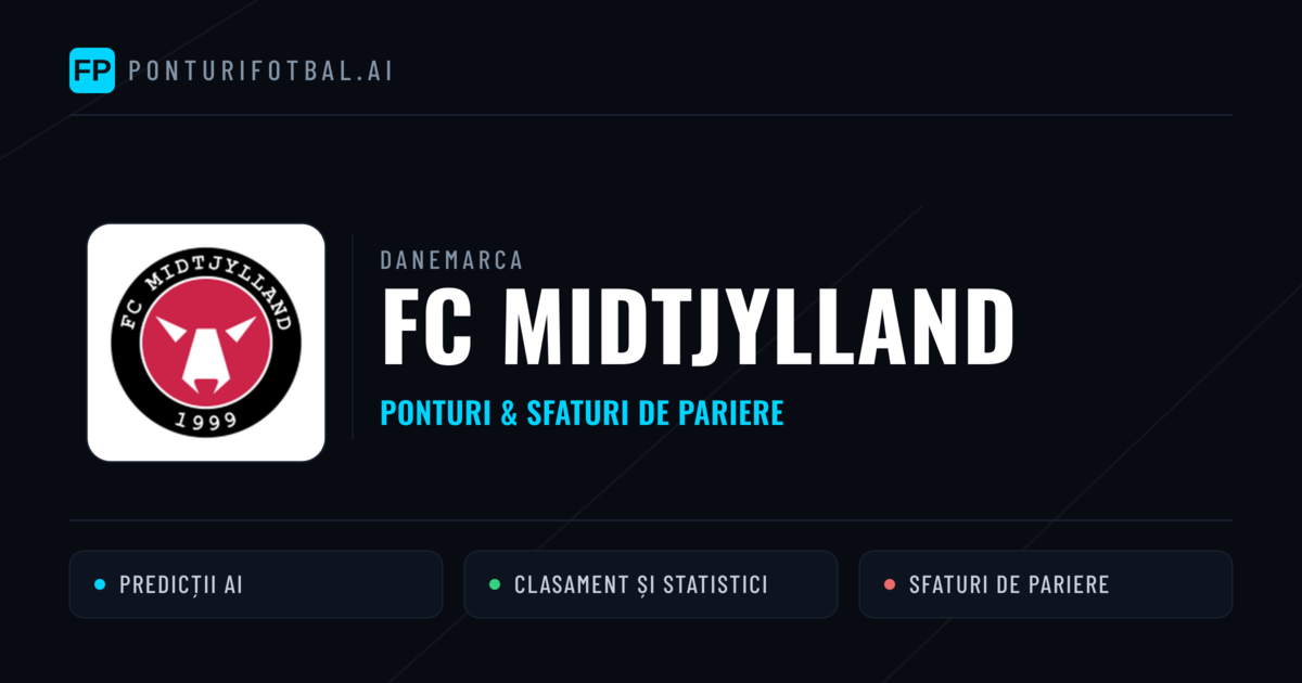 FC Midtjylland Ponturi și statistici