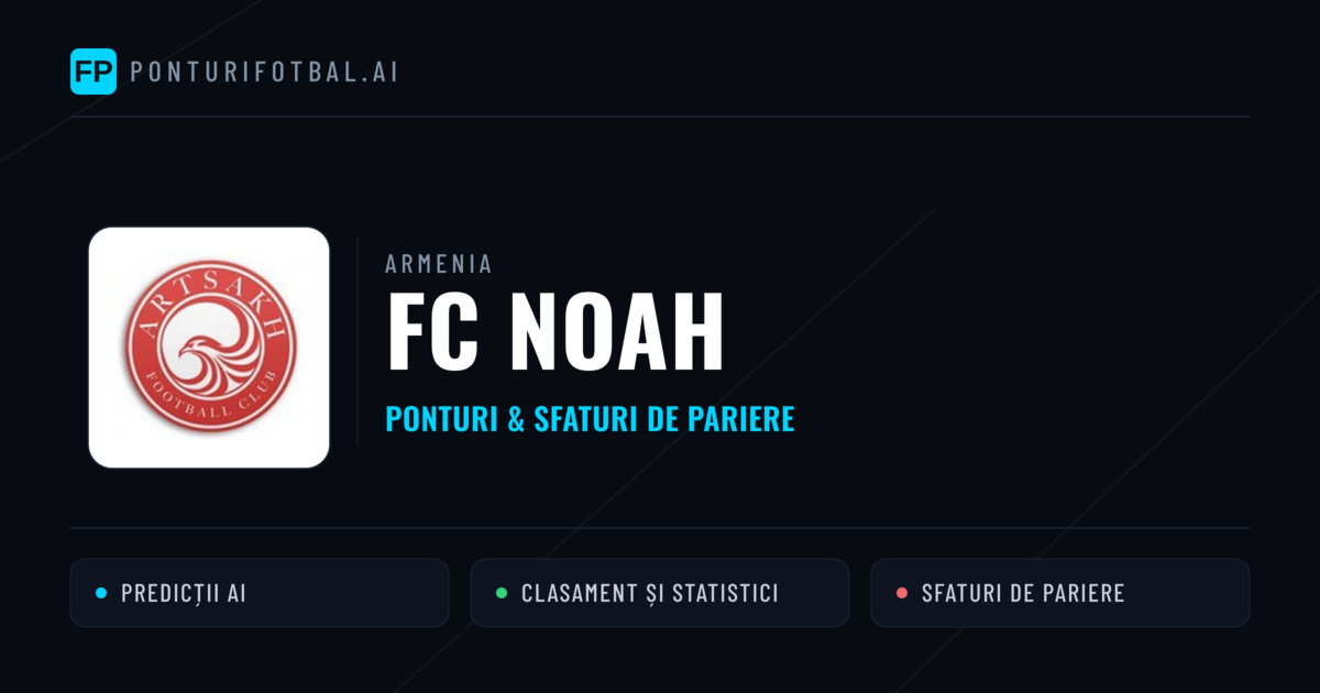 FC Noah Ponturi și statistici