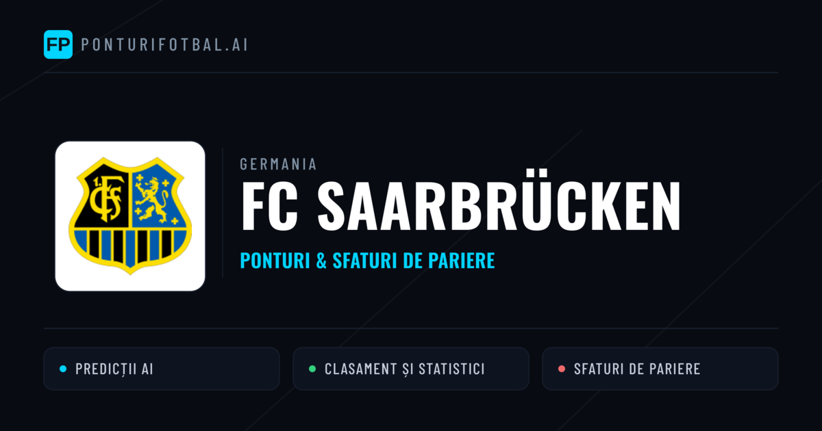 FC Saarbrücken Ponturi și statistici
