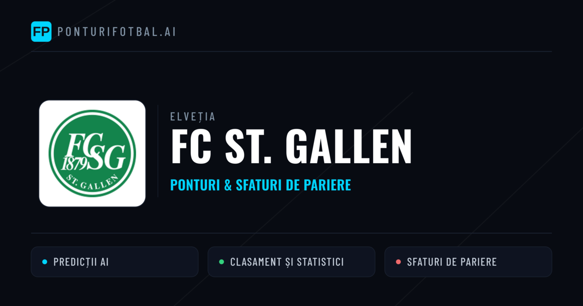 FC St. Gallen Ponturi și statistici