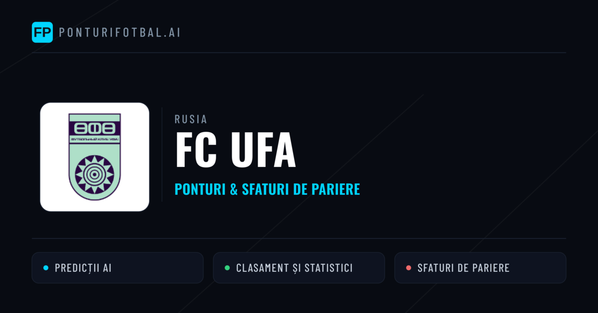 FC UFA Ponturi și statistici