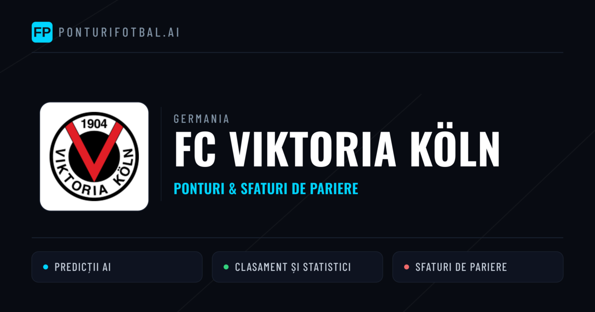 FC Viktoria Köln Ponturi și statistici