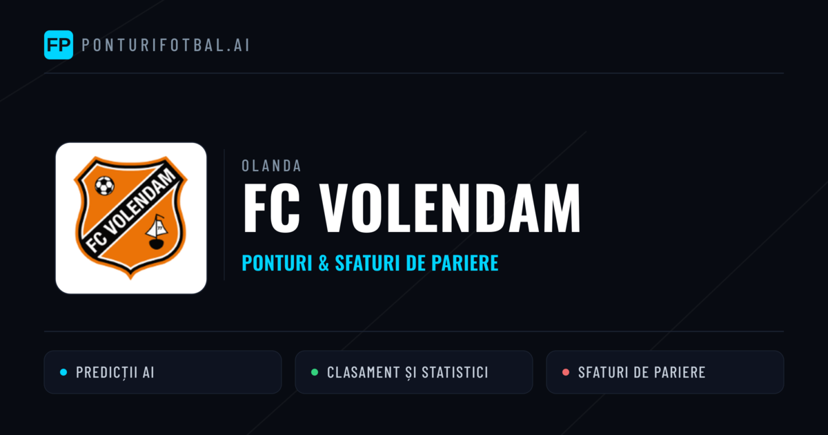 FC Volendam Ponturi și statistici