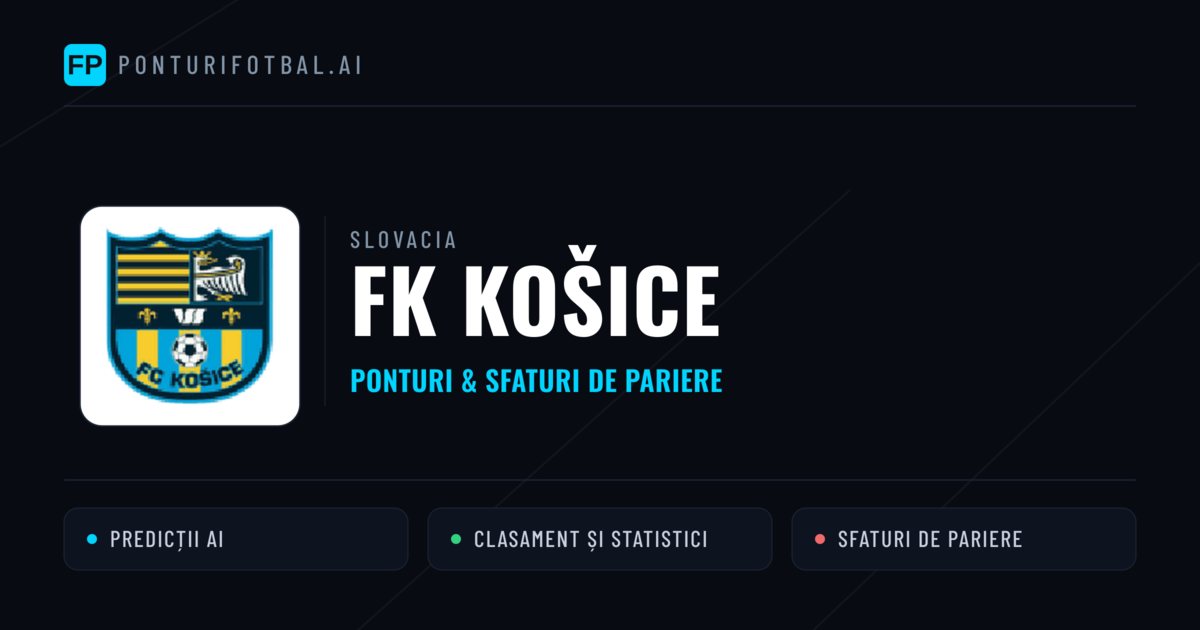 FK Košice Ponturi și statistici