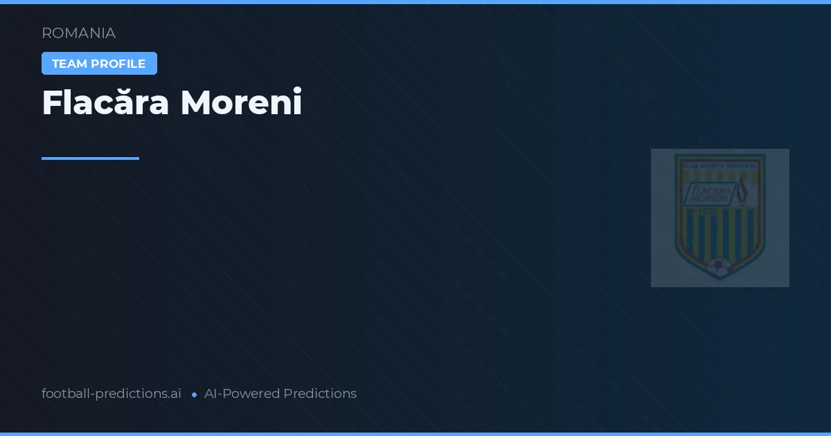 Flacăra Moreni Ponturi și statistici