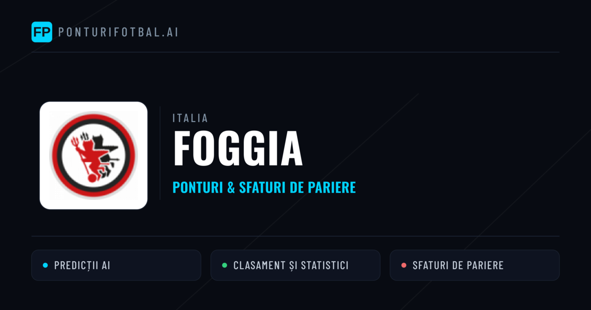Foggia Ponturi și statistici