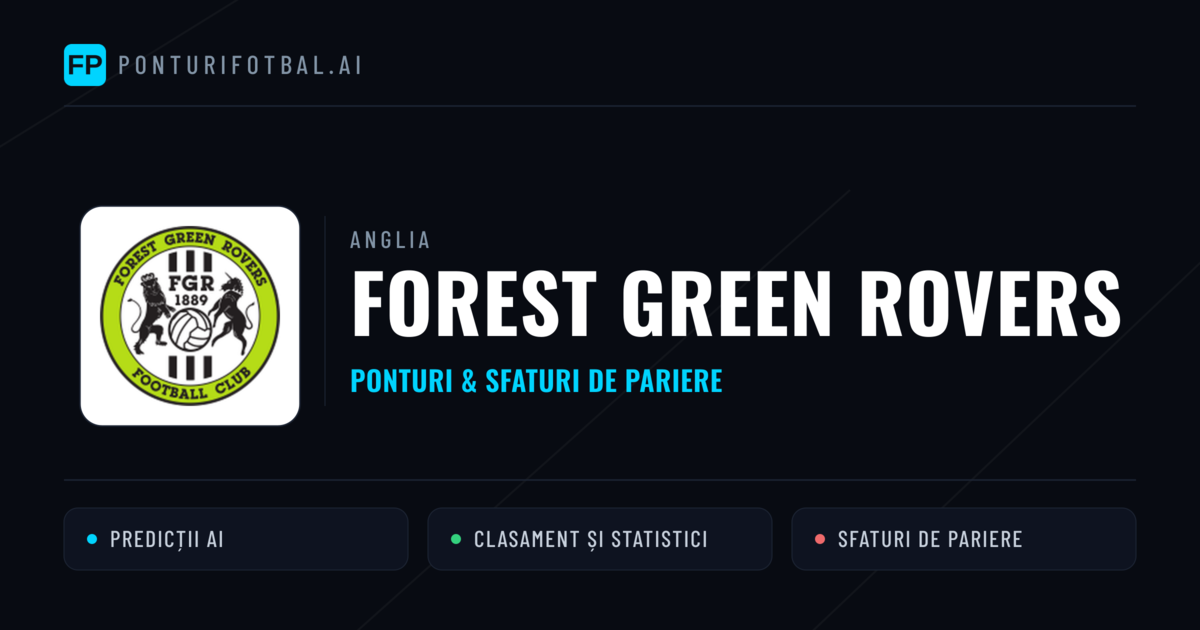 Forest Green Rovers Ponturi și statistici