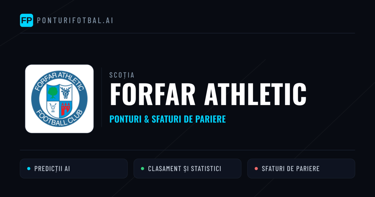 Forfar Athletic Ponturi și statistici