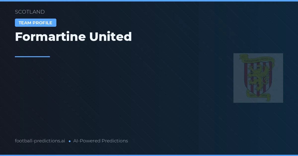 Formartine United Ponturi și statistici