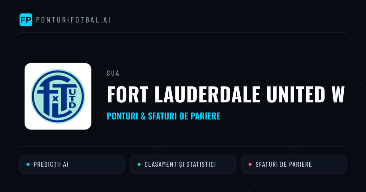 Fort Lauderdale United W Ponturi și statistici