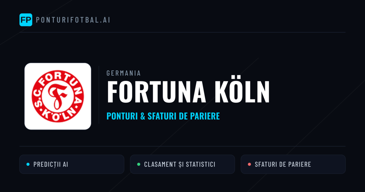 Fortuna Köln Ponturi și statistici