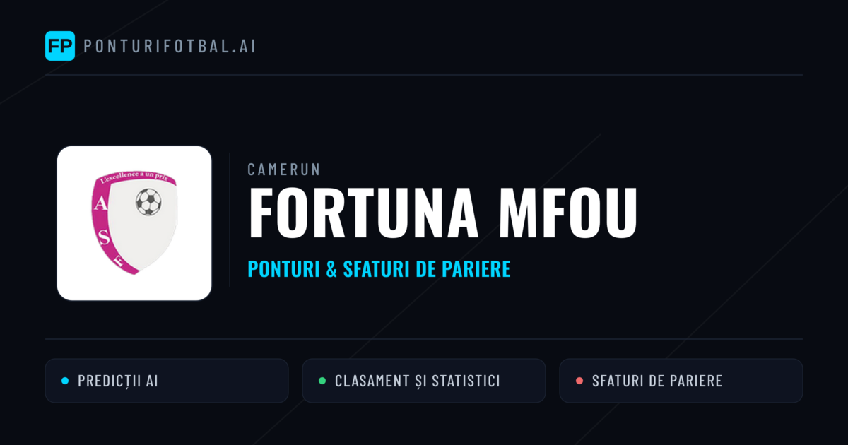 Fortuna Mfou Ponturi și statistici
