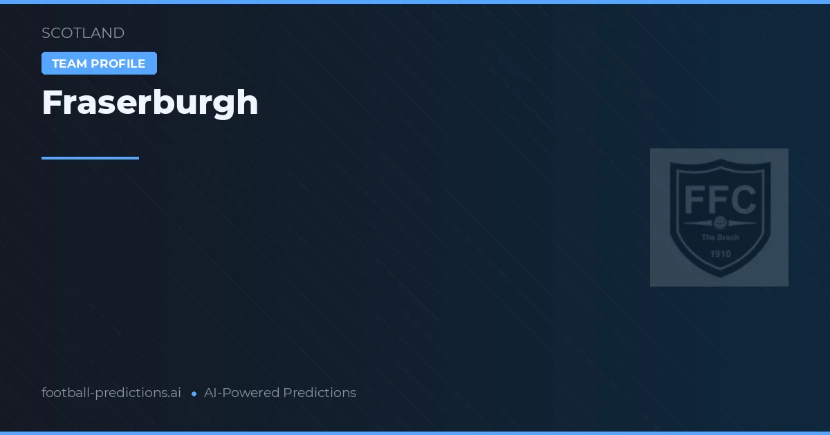 Fraserburgh Ponturi și statistici