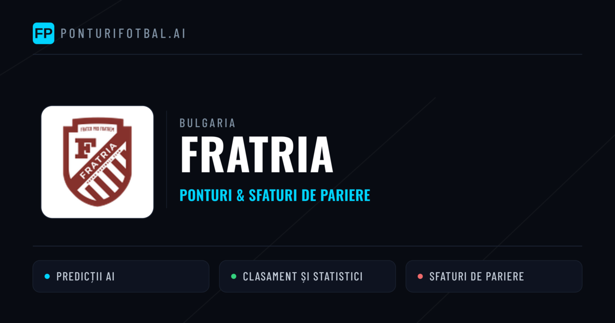 Fratria Ponturi și statistici