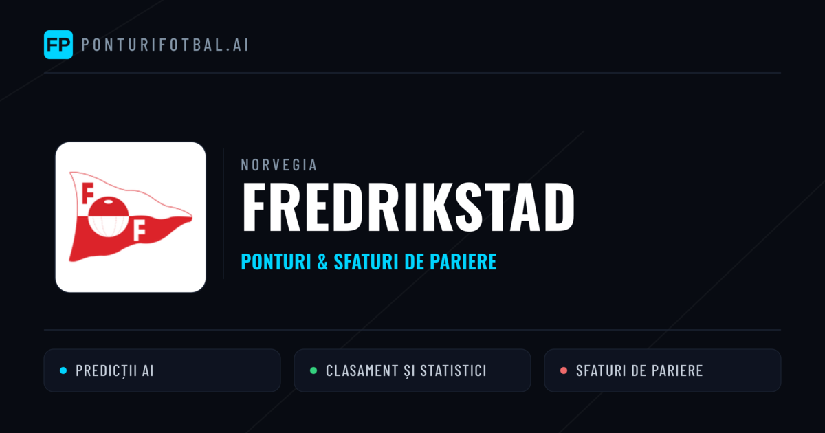 Fredrikstad Ponturi și statistici