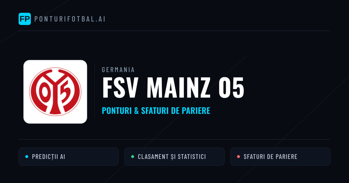 FSV Mainz 05 Ponturi și statistici