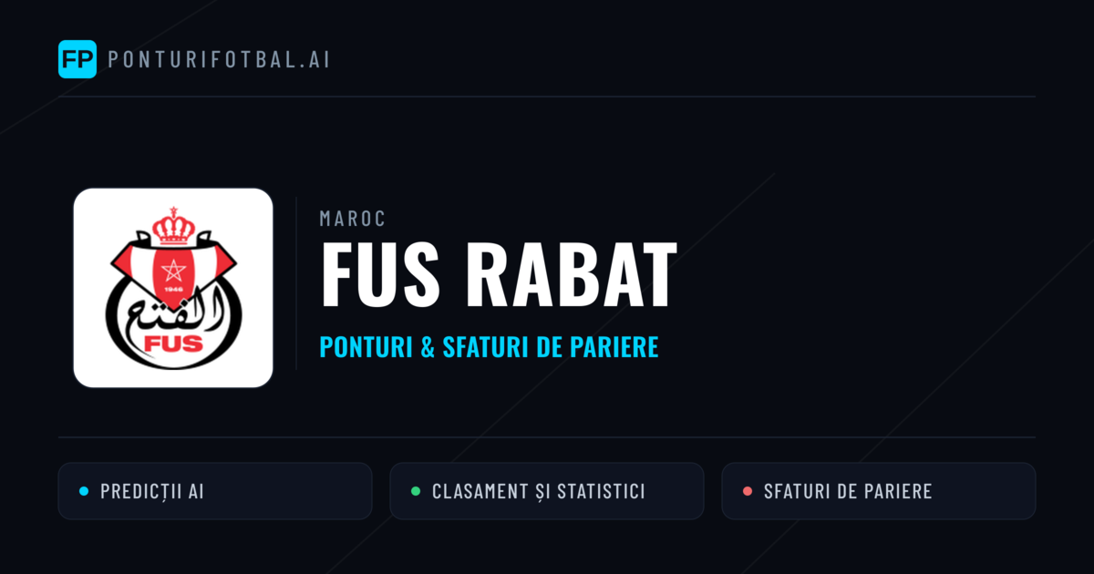 FUS Rabat Ponturi și statistici