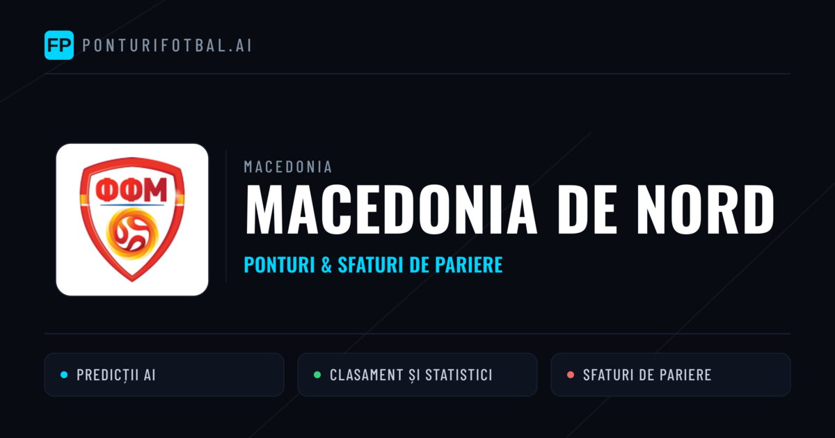 Macedonia de Nord Ponturi și statistici