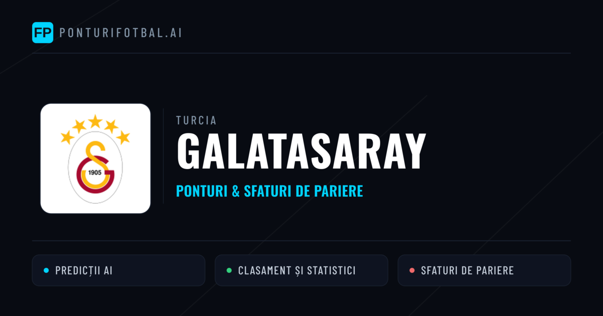Galatasaray Ponturi și statistici