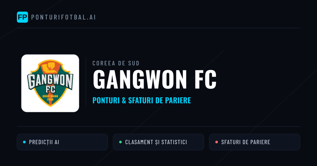 Gangwon FC Ponturi și statistici