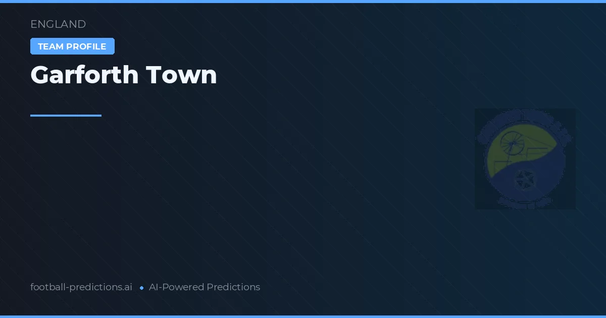 Garforth Town Ponturi și statistici