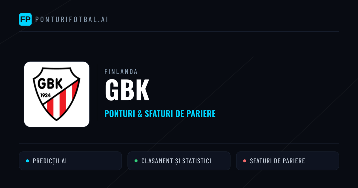 GBK Ponturi și statistici
