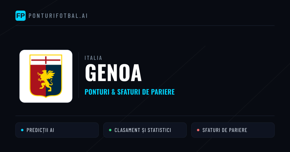 Genoa Ponturi și statistici