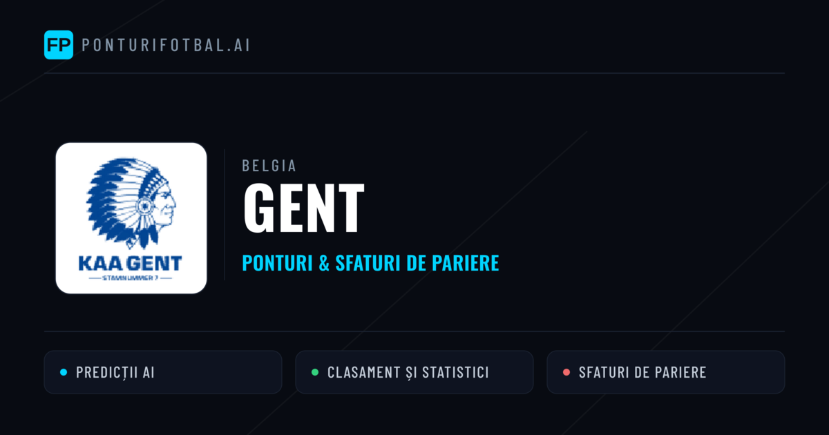 Gent Ponturi și statistici