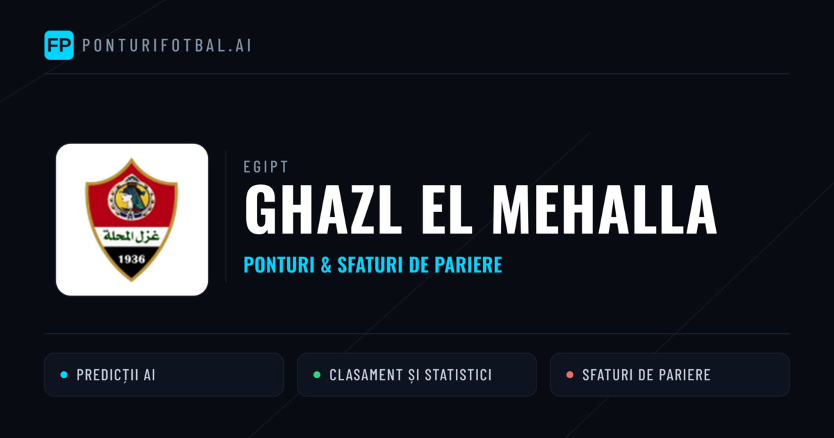 Ghazl El Mehalla Ponturi și statistici