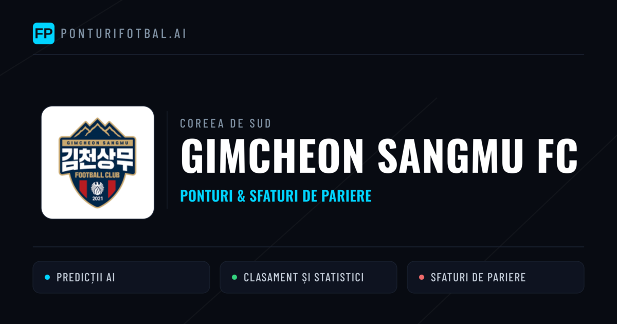 Gimcheon Sangmu FC Ponturi și statistici