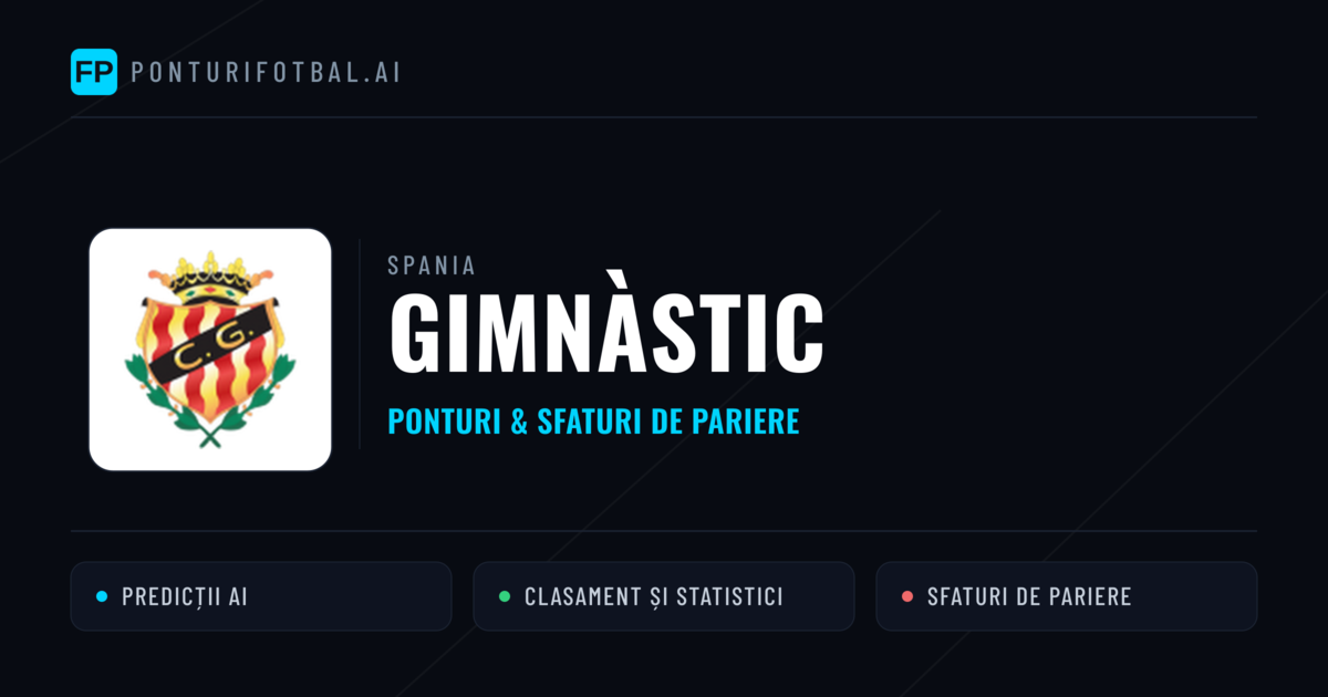 Gimnàstic Ponturi și statistici