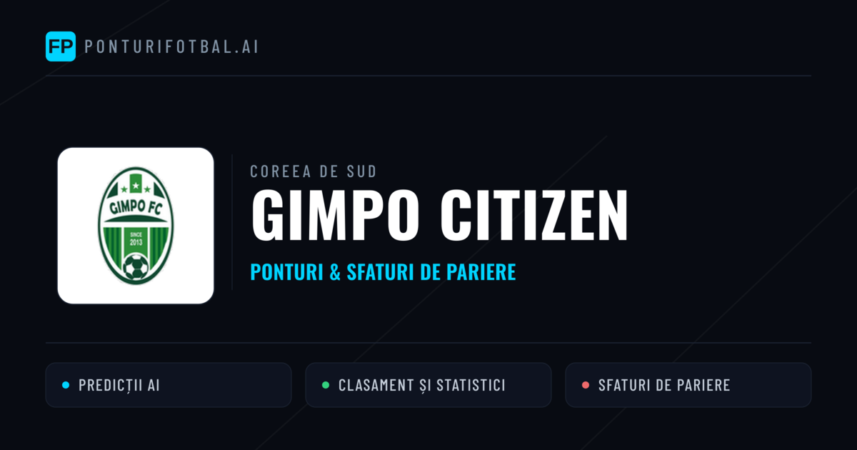 Gimpo Citizen Ponturi și statistici